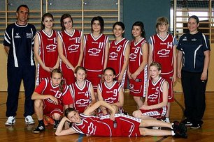 Basketballteam 2011: 3. Rang Bundesmeisterschaften Leobersdorf bask